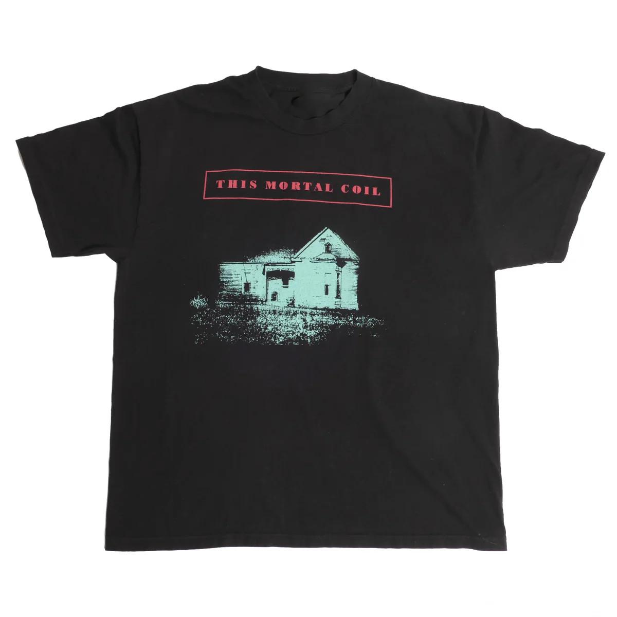 90s Style The Mortal Coil Rare Washed Black Black Shirt Unisex S-5XL EM1421 Unisex T-Shirt XXXXL