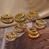 Luxury Stainless Steel Colorful Zircon Small Hoop Earrings For Women Fashion Korean Huggie Women's Jewelry Pendientes Mujer