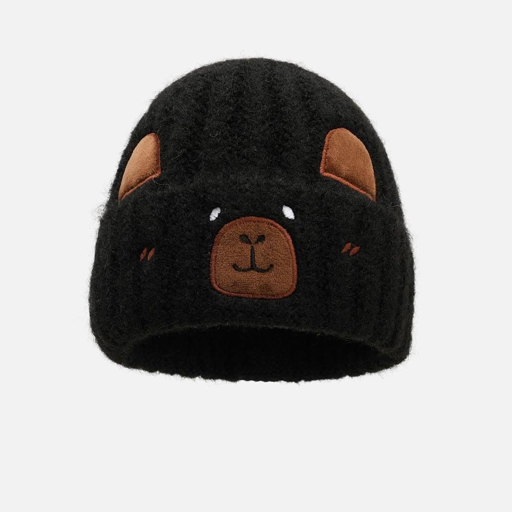 Fashion Soft Winter Beanie Hat Keep Warm Knit Wool Capybara Beanies Casual Warm Knit Hats for Men Women