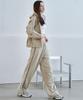 MALOUPE 2170 Velvet Elastic Waist Pants (Beige)