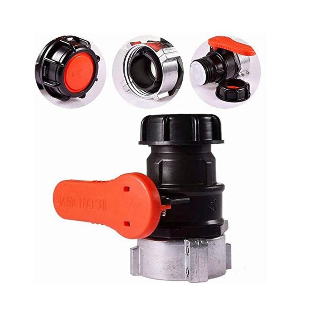 Adaptador de Válvula de Esfera Adaptador de Válvula de Esfera Válvula de Bloqueio para Contentor Tanque IBC de 1000L