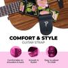 P Leathers Guitar Strap Nylon Pink Metallic Rose Adjustable For and Electric Guitars Made in Canada Perri's Ltd. - - - - - Acoustic, Bass, -