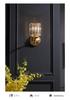 Elegant American Crystal Wall Lamp, Nordic Style Bedside Fixture, Modern Copper Design for Bedroom and Living Room