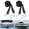 2/4pcs Adjustable Bimini Top Straps with Snap Loop Marine Nylon Top Straps