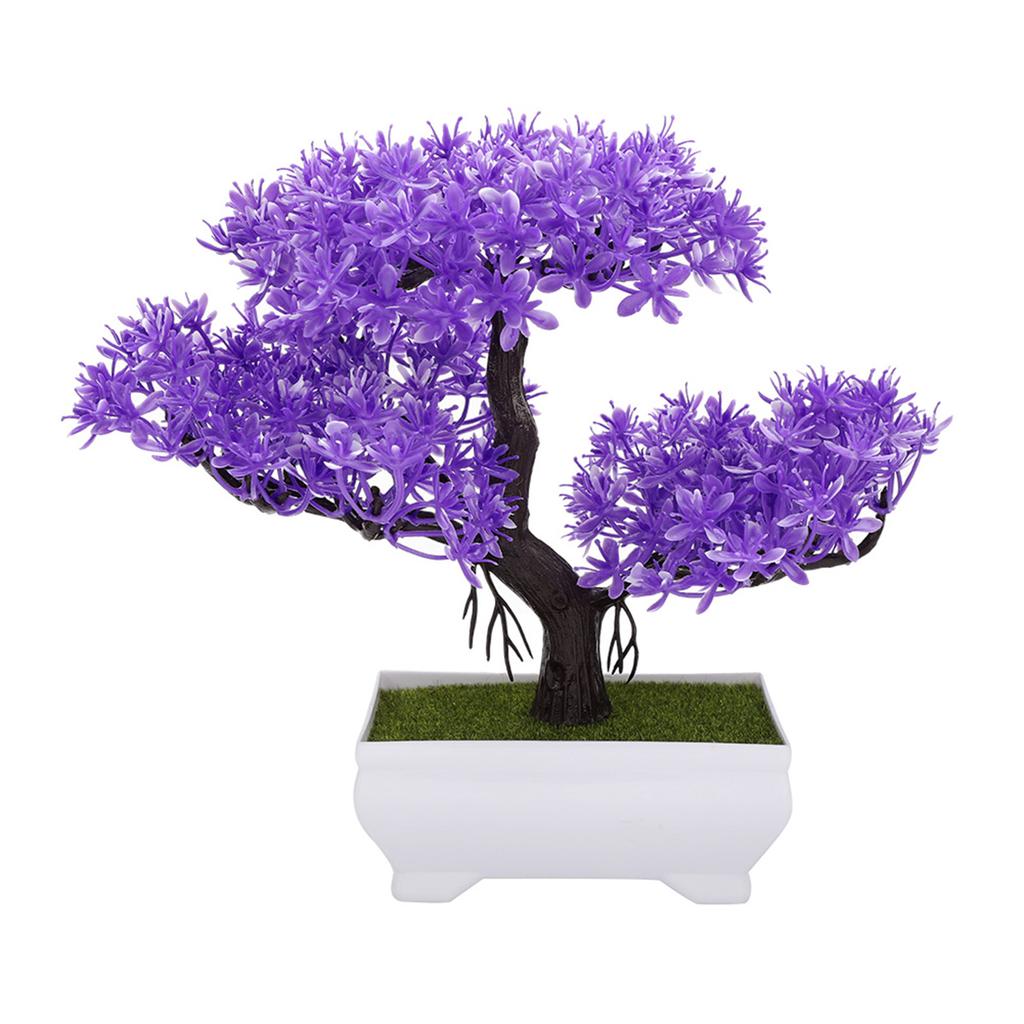 Artificial Bonsai Fake Flower Potted Plant Decor