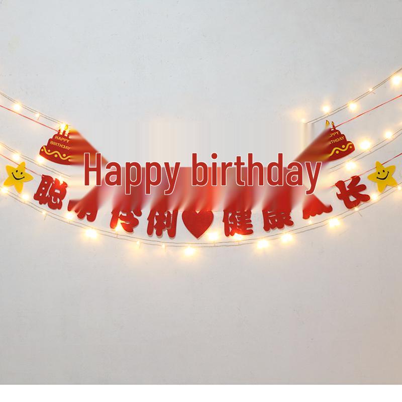 Children's Birthday Banner & Decorations for 1st to 10th Birthday Parties