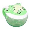 Baby Snack Container Animal Shape No Spill Impact Resistance Safe Tritan Toddler Snack Cup for Outdoor Travel Frog
