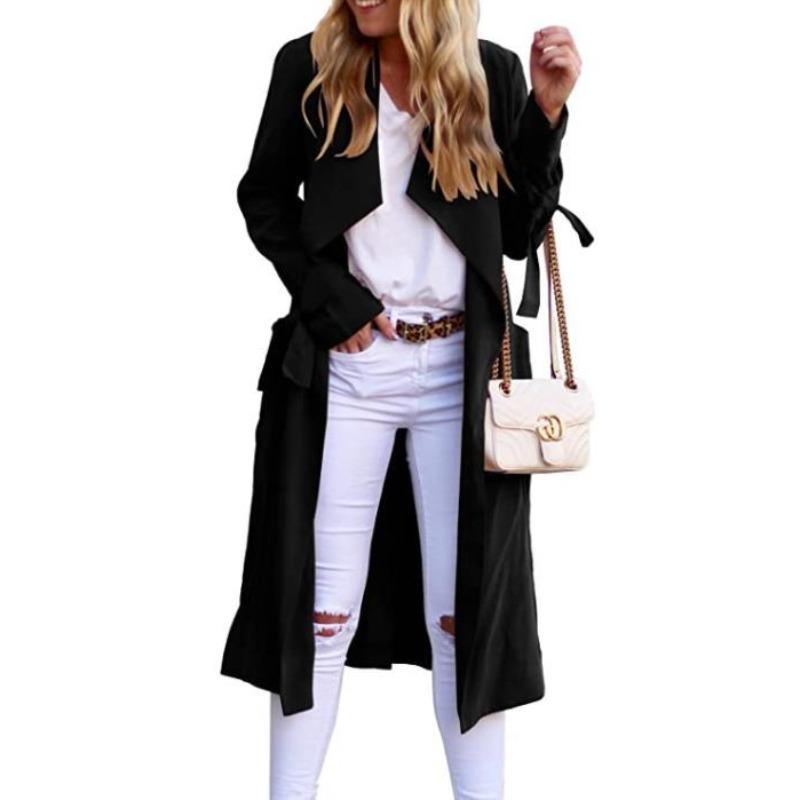 

Осенняя и летняя солнцезащитная одежда, женский тренч, длинное пальто, разноцветное. XXL