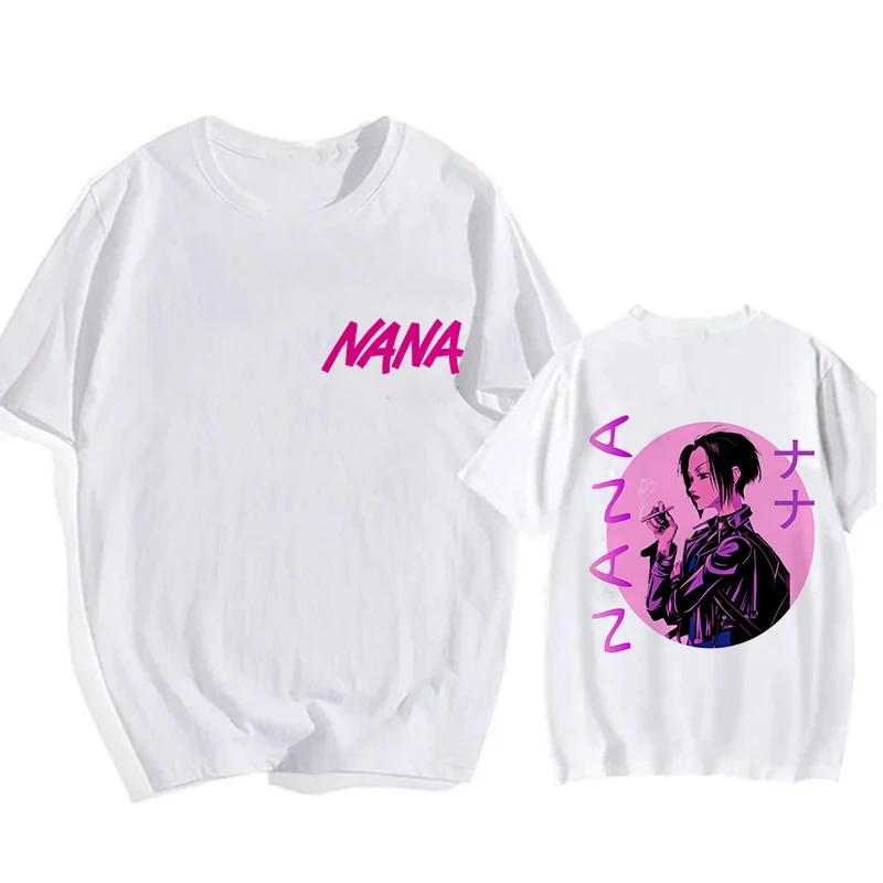 Nana Osaki Goth Manga T-Shirt Herren Damen Lustiges T-Shirt Schwarze Steine Grafik Tops Mode Hip Hop Y2k T-Shirt Streetwear Kleidung
