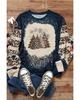 Azura Exchange Leopard Color Block Pullover Sweatshirt
