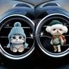 Car Air Outlet Aromatherapy Hoodie Cat Finished Ventilation Clip Car Decoration Aromatherapy Cute Acrylic Waterproof Decoration