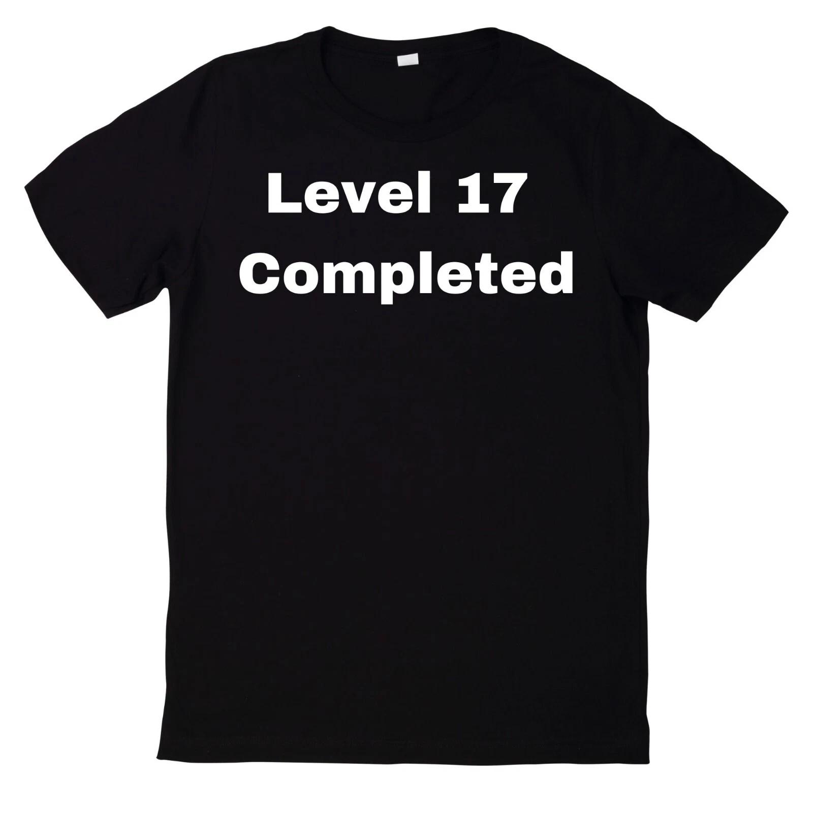 T-Shirt 17. Geburtstag Level 17 Completed Geschenk Geschenkidee Motiv XXXXL