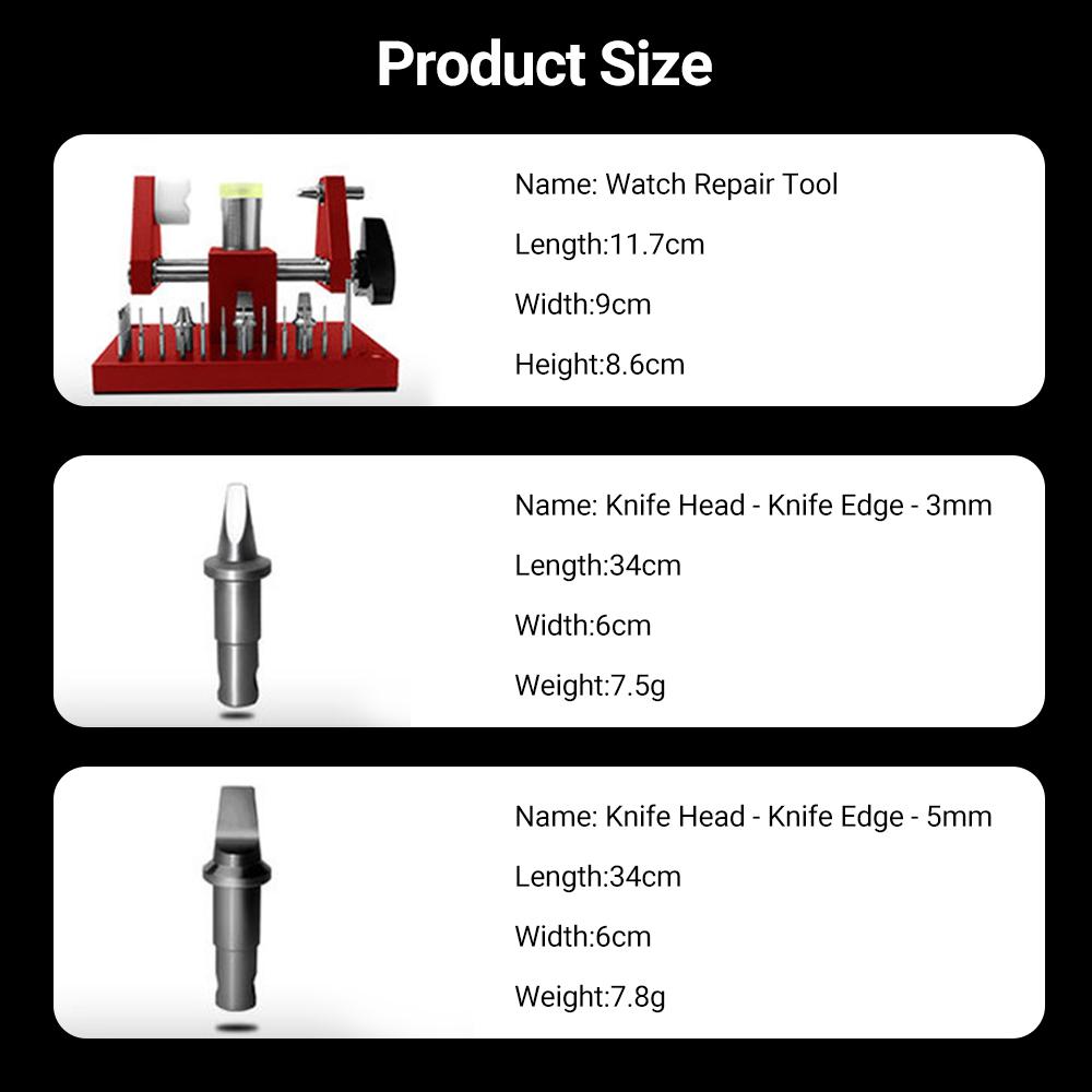 

Профессиональный открыватель задней крышки часов, набор инструментов для ремонта часовщика, съемник/регулировщик звеньев браслета часов, съемник для верстака