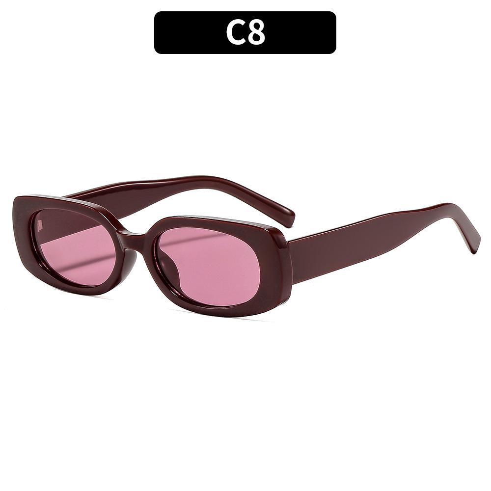 New fashion small frame square sunglasses versatile street shot personalized Internet celebrity sunglasses high sense Spice Girl