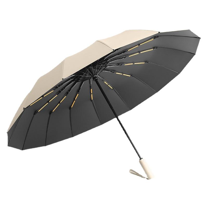 32 Bone Fiber Double Keel Fully Automatic Pit Storm Umbrella Clear Umbrella Vinyl Sunscreen Shade