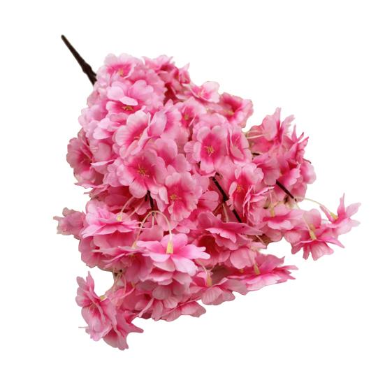 Branches de Cerisier Artificiel 55 cm de Haut Tiges Pêche Fausse Soie Arrangement de Fleurs Artificielles pour Décoration de Table de Maison Mariage