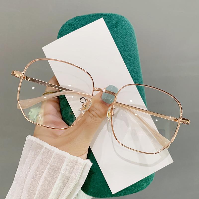 

Оправа из золотой проволоки, анти-синий свет, очки, оправа для близорукости, женские, с большим лицом, очки Sven, оправа для мужчин, могут быть оснащены близорукостью 8819 розового золота