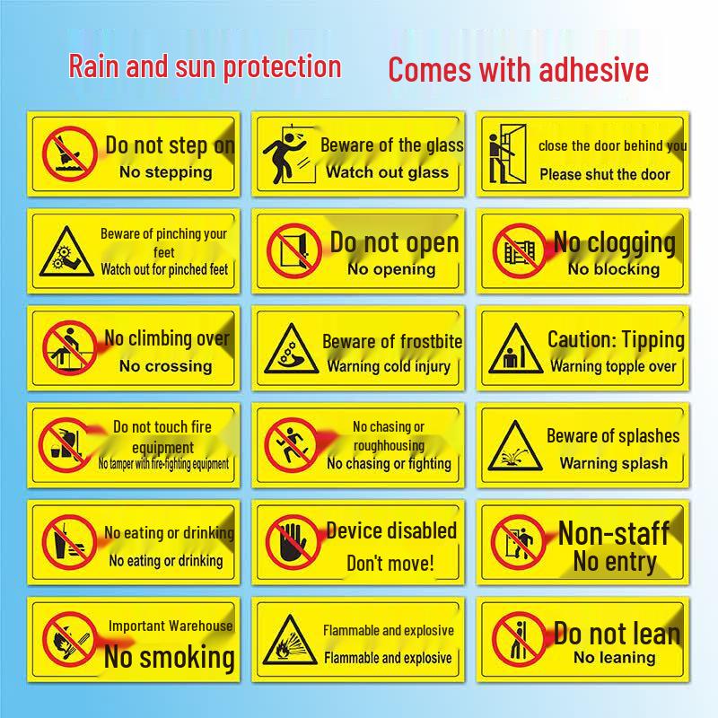 Caution Machine Injury Safety Sign