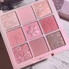 Romantische Sakura 9 Farben Lidschattenpalette Matt Schimmernd Milk Tea Pfirsichfarbe Make-up-Palette
