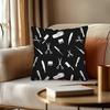 1pc Modern Barber Pole & Barber Chair Throw Pillow Cover Suitable for Living Room Sofa, Zippered Decorative Cushion Case 17.7x17.7"