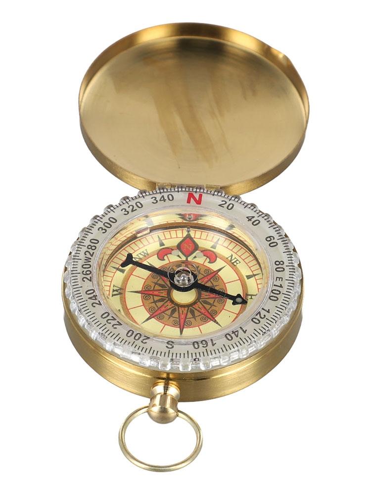 Portable Brass For Compass with Luminous Feature for Hiking and Outdoor Use