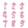 Globos de Cumpleaños con Números 0-9 de 40 Pulgadas Globos Rosas con Lazo de Moño para Cumpleaños de Niñas Princesas Globos para Fiesta de Bodas Globo Gigante con Número