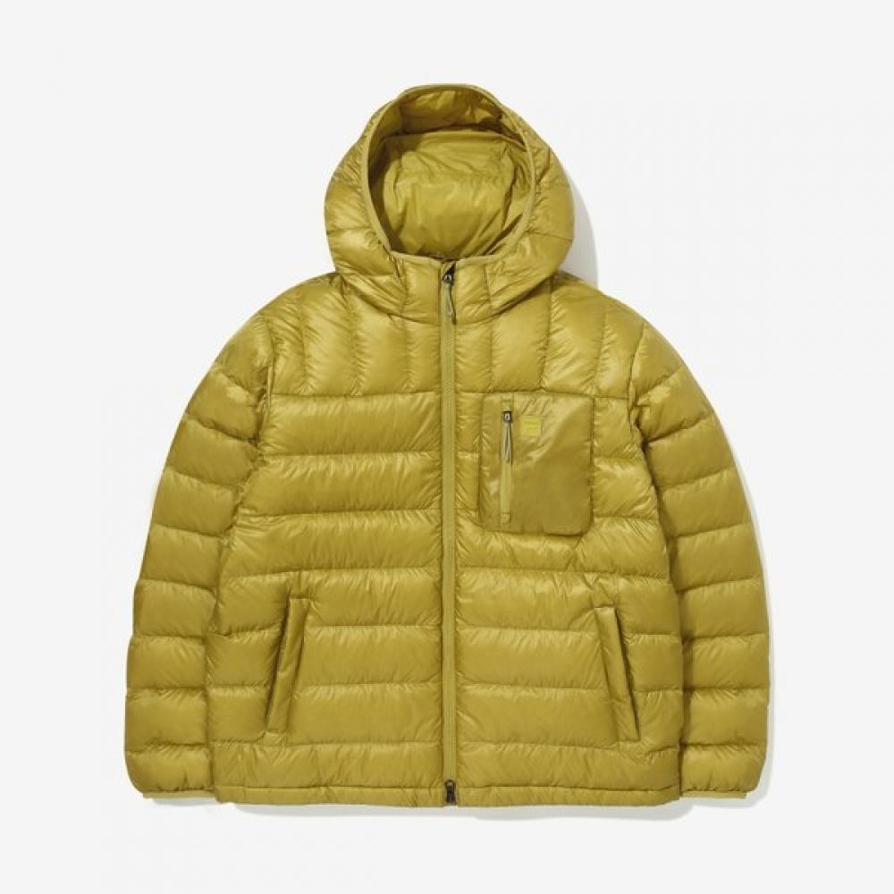 Fila Glossy Ripstop Lightweight Hooded Down MUSTARD/110