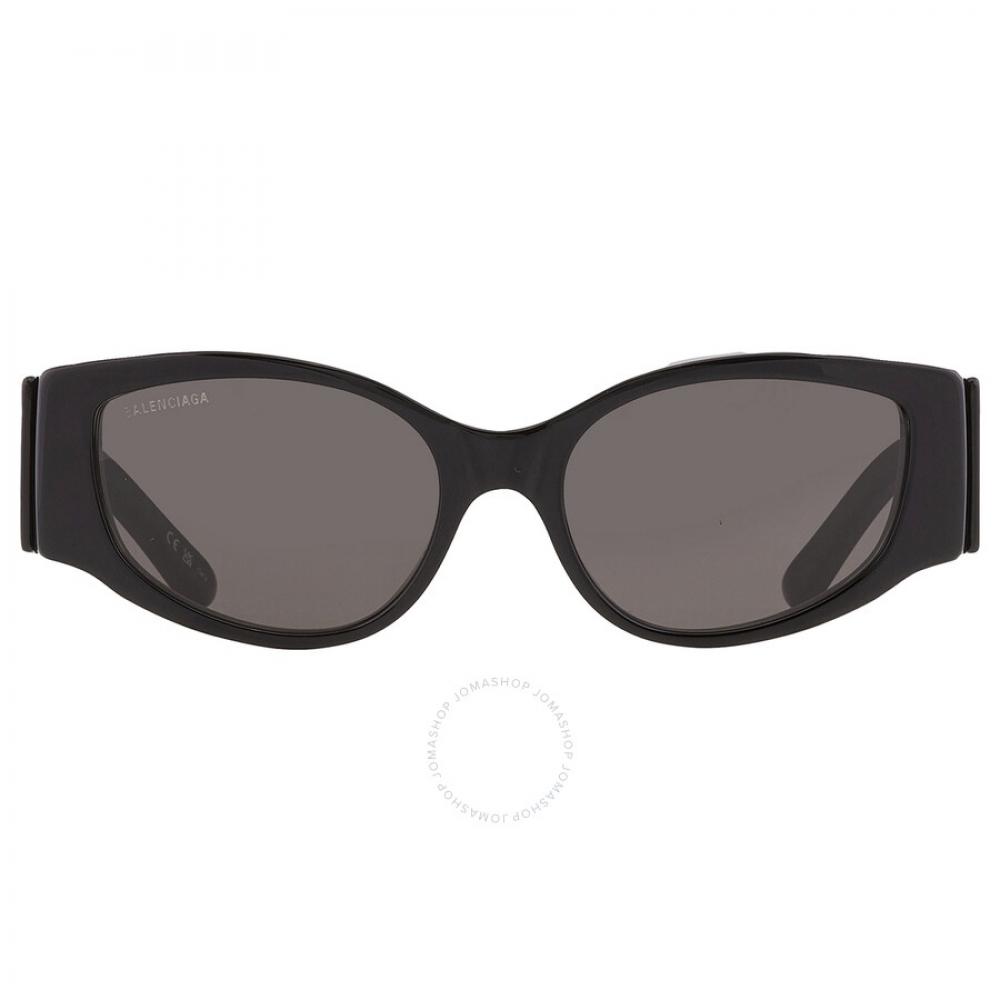 

Balenciaga Grey Irregular Ladies Sunglasses Bb0258s 007 56