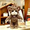 Fluffy Cat Key Ring Plush Pendant Cute Fuzzy Curly Kitten Charm Soft Animal Pendant for Backpacks Stuffed Keychain Backpack Gift Lovers Charm