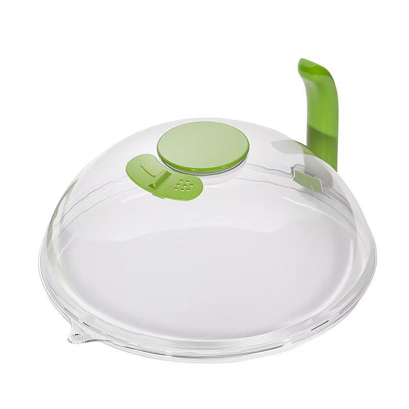 High-Temperature Resistant Microwave Heating Lid with Water Injection and Oil Splatter Protection