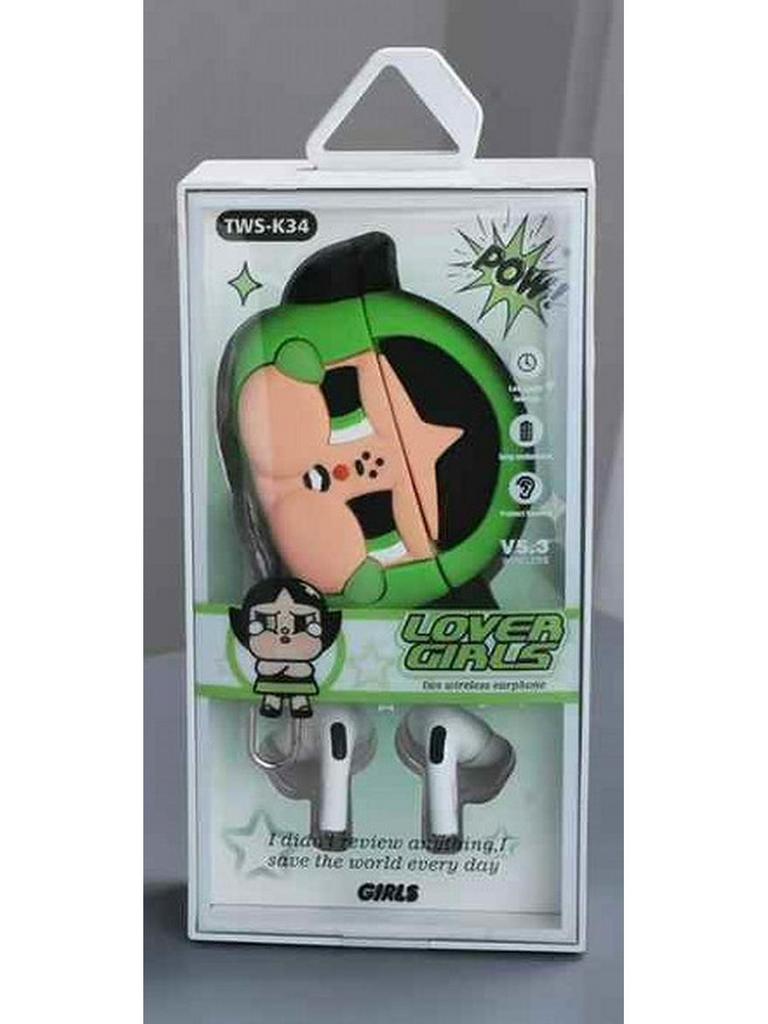 Powerpuff Girls Crybaby TWS-K34 Wireless Bluetooth Earphones 2025