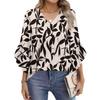 Blouses For Women Dressy Casual 3/4 Length Sleeve Womens Tops V Neck Tshirts Shirts With Flared Sleeve
