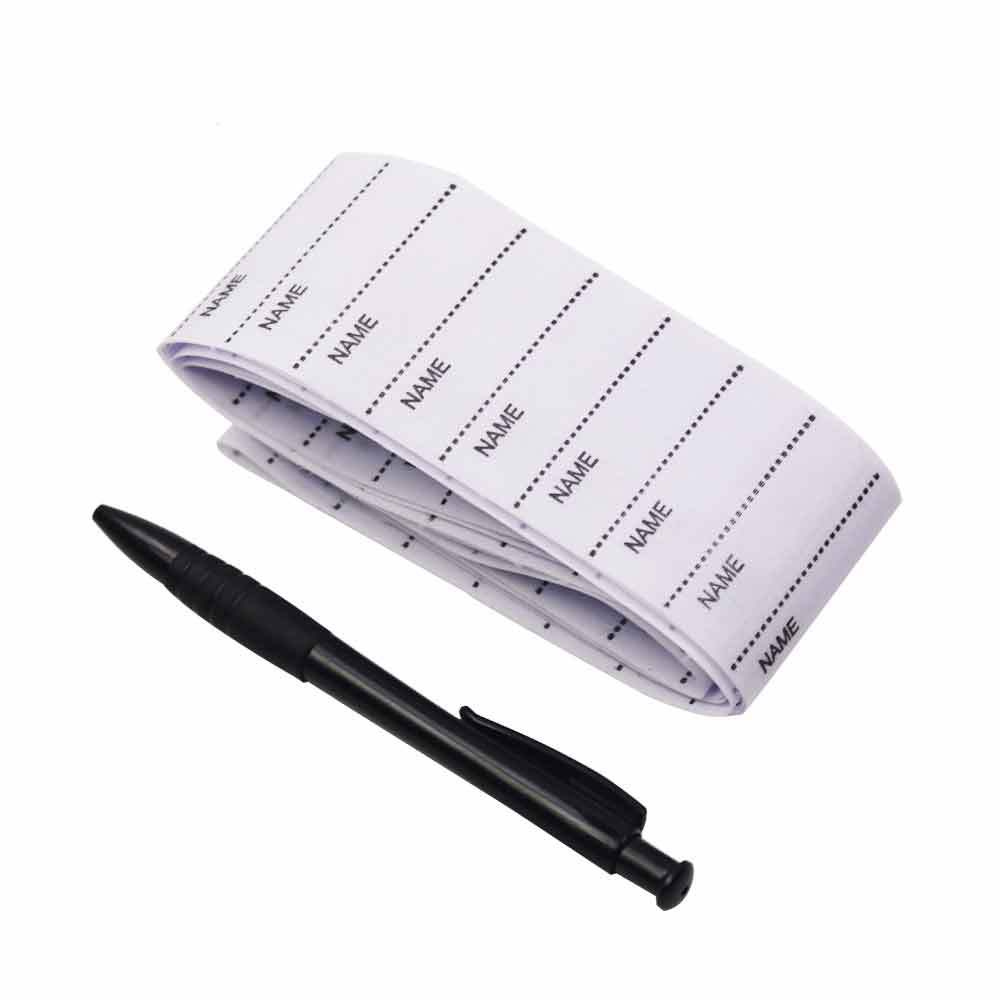 195Pcs/Set  Name Tape Clothing Polyester Cotton Name Sticker School Clothing Label Sticker Polyester Cloth Label Washed Mark Sticker Copybook