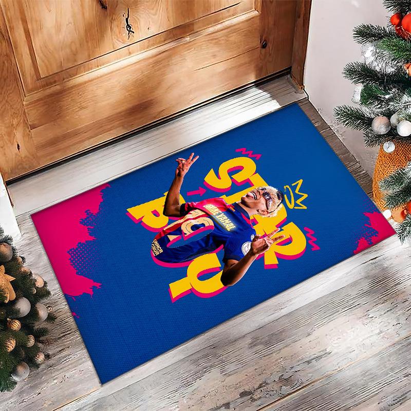 Tappeto in Flanella Stampato Lamine Yamal Antiscivolo Morbido Poliestere Tappeto per Pavimento Tappetino Decorativo Interno per Camera da Letto Soggiorno Divano