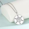 Dawapara Abracadabra Anhänger Abraxas Kabbalistische Magie Okkult Esoterisch Amulett Halskette Übernatürlich Edelstahl Schmuck