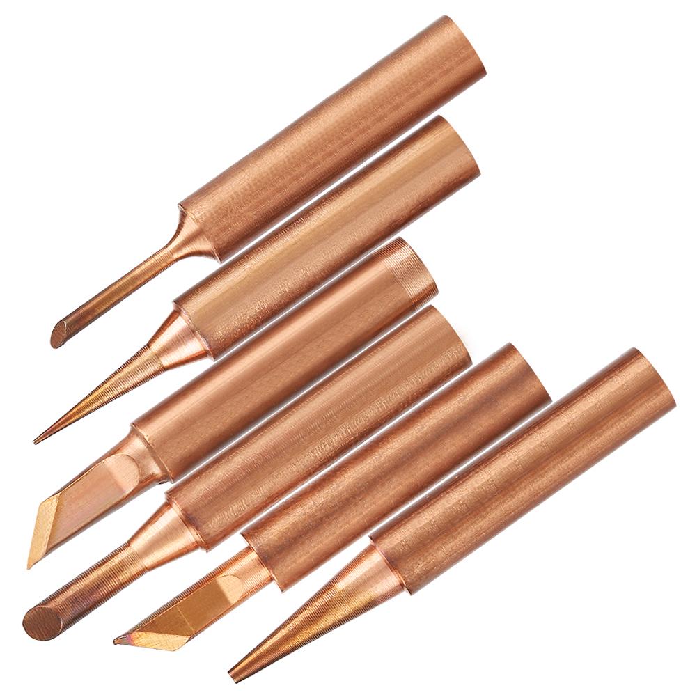 6pcs  Free Copper Iron Solder Tip K SK 1C 3C B I For 936 Soldering Stations