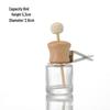 Glass Car Diffuser Bottle with Lanyard, 8ml/10ml, High-Value Aromatherapy Refillable Pendant with Lid.