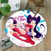 1pc Winx Club  Carpet, Round Rug, Comfortable, Suitable for Entryways, Living Rooms, Office, And Bedrooms, Christmas Decoration