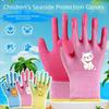 Waterproof Children Protective Glove Cartoon Animal Pattern Kids Safety Gloves DIY Crafts