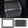 Carbon Fiber for BMW E46 1998-2006 Gear Shift Warning Button & Cup Holder Trim – Black Carbon Fiber Interior Panel Deco Cover.