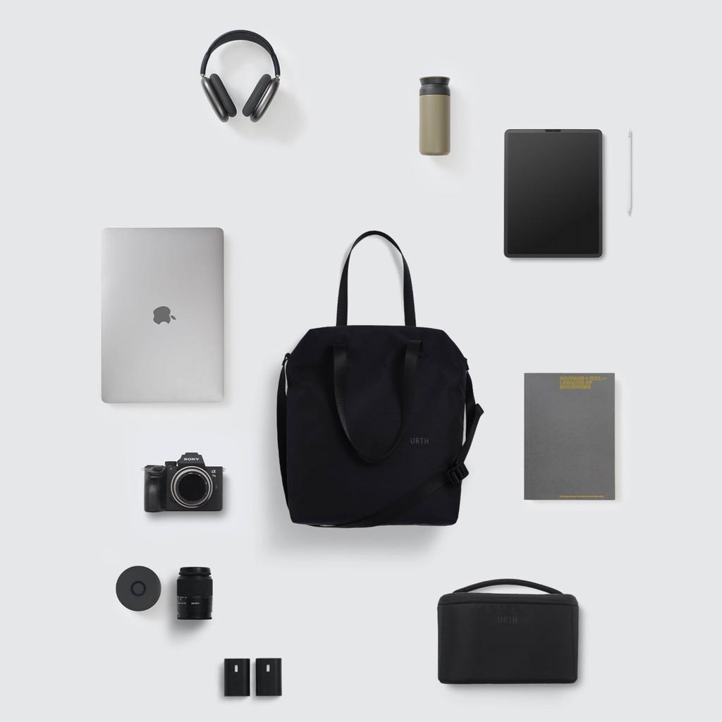 Arkose 18L Tote Bag Weatherproof Recycled [Urth] + (Black)