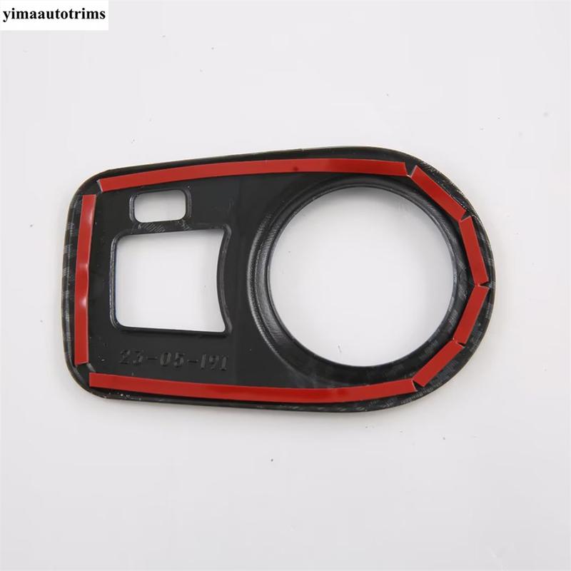 Car Head Lights Lamp Switch Button Panel Decoration Cover Trim Fit For MG 4 EV  2024 ABS Carbon Fiber Interior Accessories