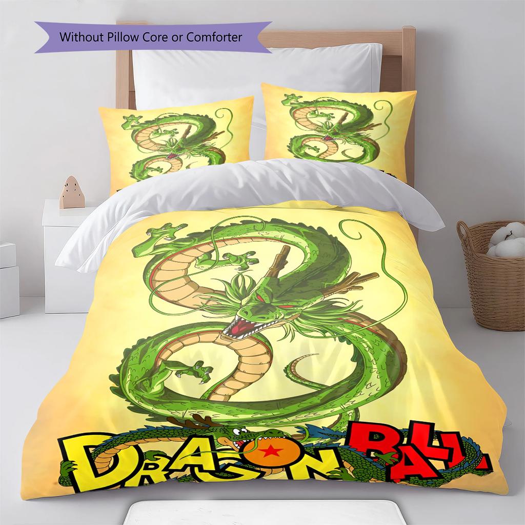 Dragon Ball Close Up Magical Pose Bedding Set Anime Duvet Cover Polyester Soft Comforter Set -QJY