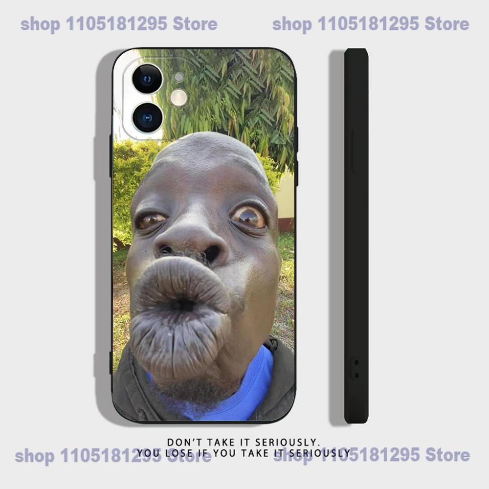 Cool Ugly Man Funny Phone Case For iPhone 17,16,15,14,13,12,11,XR,Pro,XS,Max,XR,Plus,Mini Soft Silicone Black Shockproof