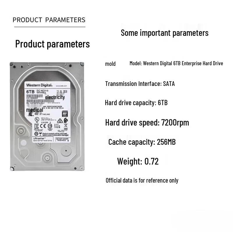 HIKVISION Western Digital 6TB Enterprise Hard Drive