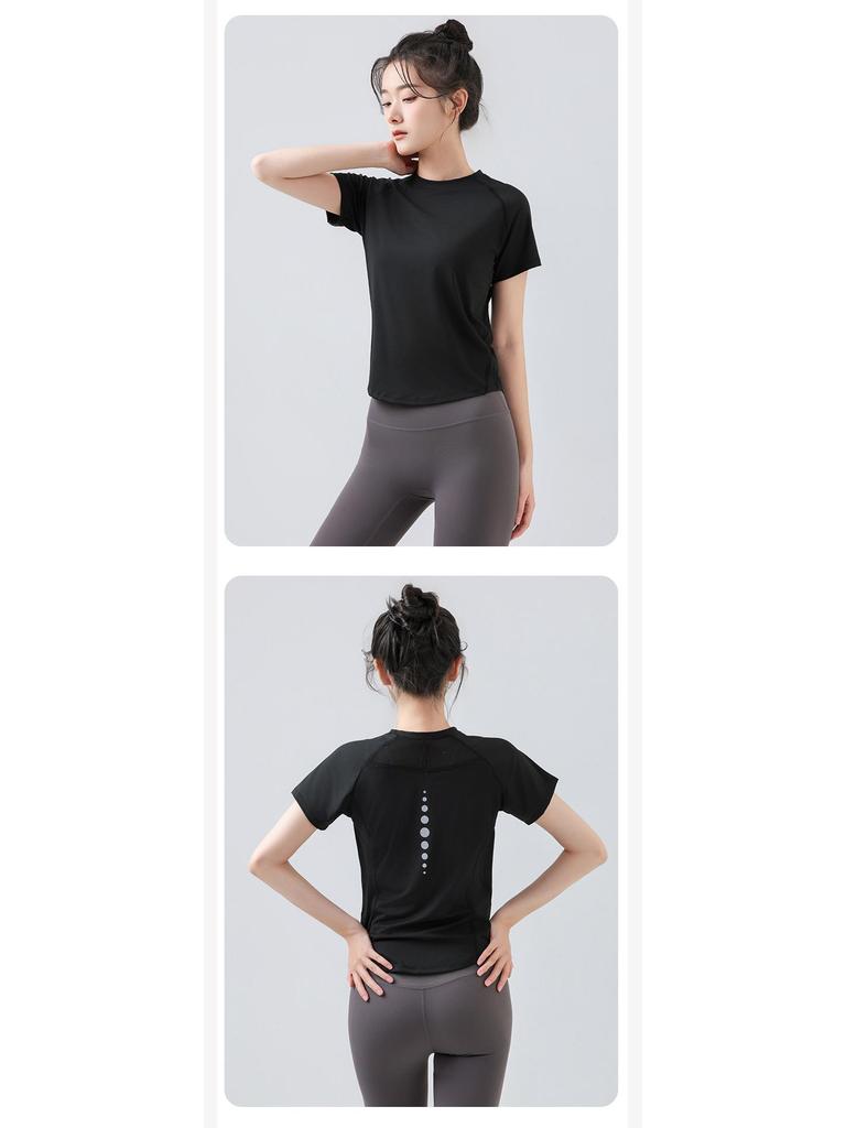 2024 Women's Slim Fit Breathable Quick-Dry Short-Sleeved Yoga & Running T-Shirt