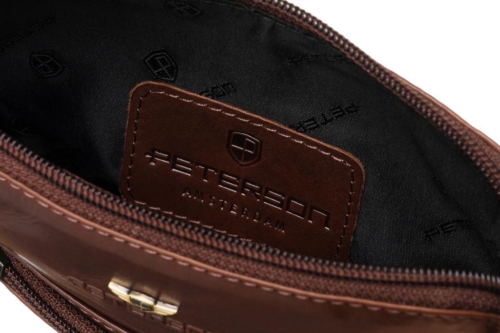 PTN 1904-TUM-0666 Brown Leather Bag