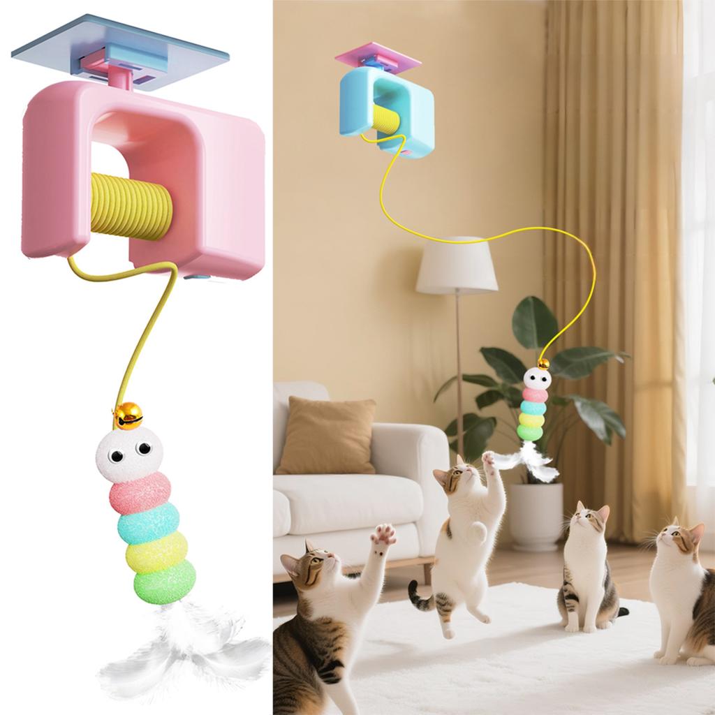 Interactive Hanging Cat Toy For Indoor Cats Automatic Funny Pet Cat Toy For Small Medium Large Cats