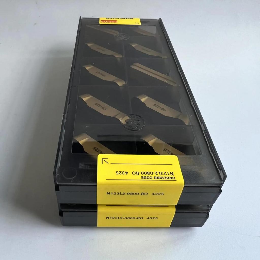 Original Sandvik / N123L2-0800-RO 4325  / CNC Lathe Carbide Blade 10 PCS