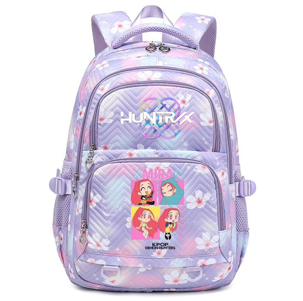 Zaino Carino Stampato K-Pop Zaino per Studente Adolescente per Ragazzo Ragazza Borsa da Scuola Regalo per Bambino Donna Grande Capacità Impermeabile Borsa da Viaggio Mochila